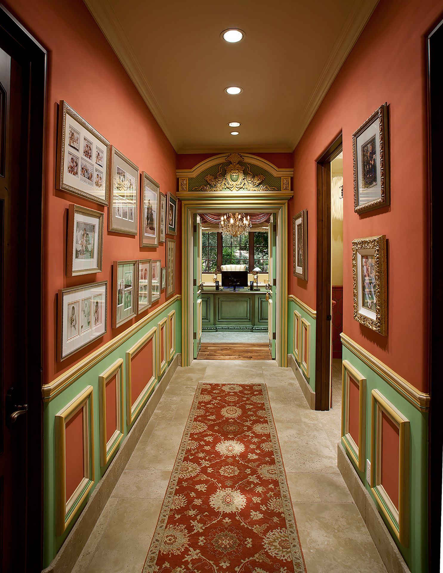 elegant hallway - Colleen Pawling Interior Design