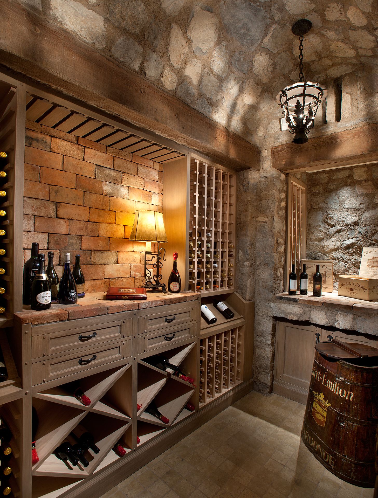 wine cellar - Colleen Pawling Interior Design